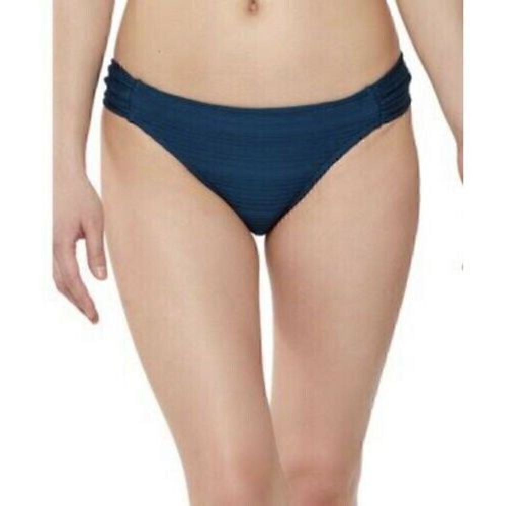 Jessica Simpson Mix & Match Solid Spring Bikini Hipster Navy Size XL